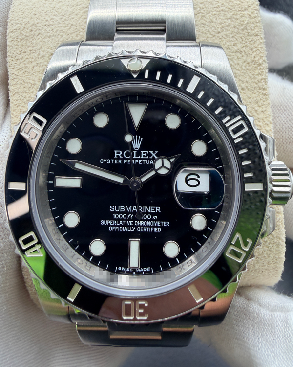 2015 Rolex Submariner Date 40MM Black Dial Oyster Bracelet (116610LN)