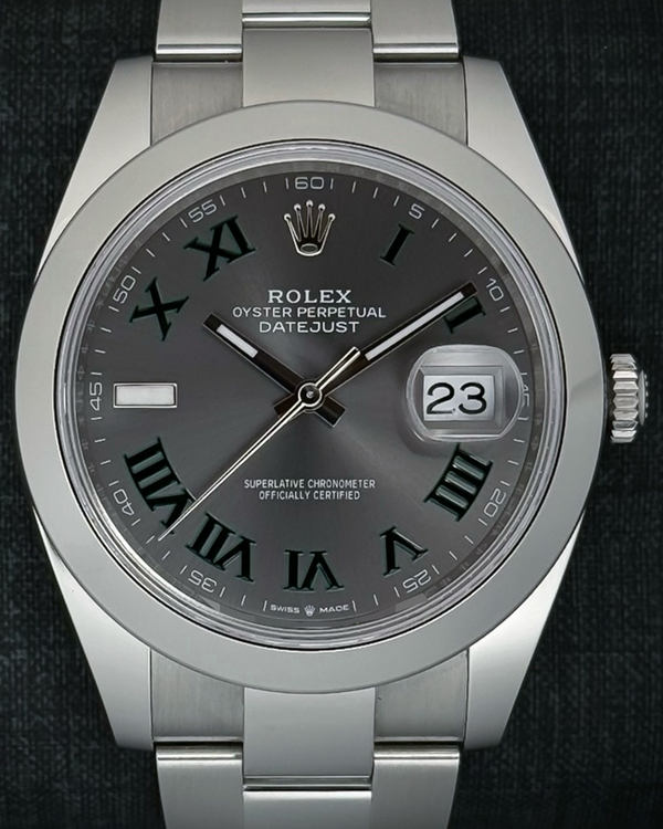 2025 Rolex Datejust "Wimbledon" 41MM Slate Dial Oyster Bracelet (126300)