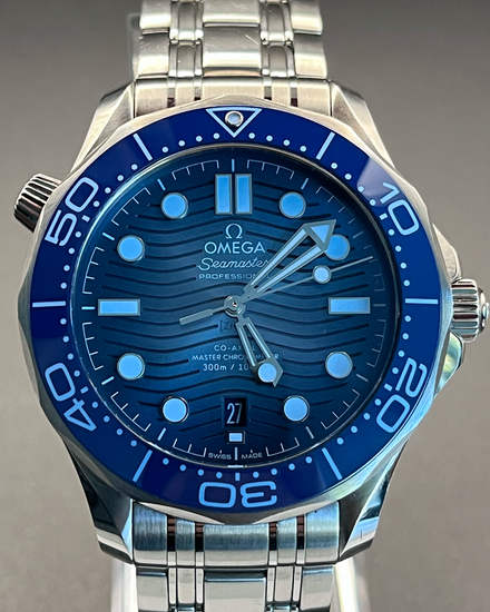 2025 Omega Seamaster Diver 300M "Summer Blue" 42MM Blue Dial Steel Bracelet (210.30.42.20.03.003)