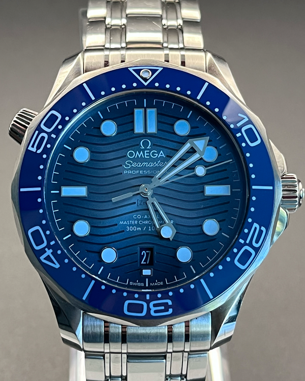 2025 Omega Seamaster Diver 300M "Summer Blue" 42MM Blue Dial Steel Bracelet (210.30.42.20.03.003)