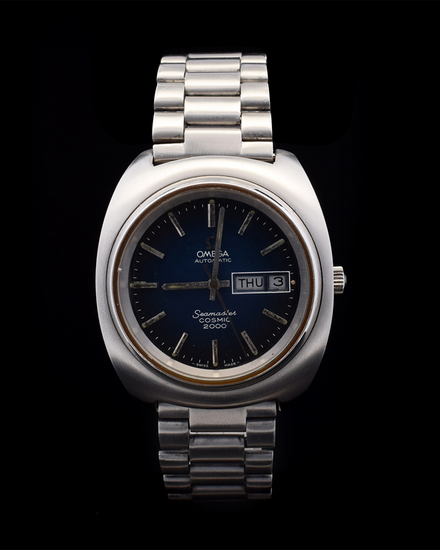 Omega Seamaster Cosmic 2000 38MM Blue Dial Steel Bracelet (166.133)