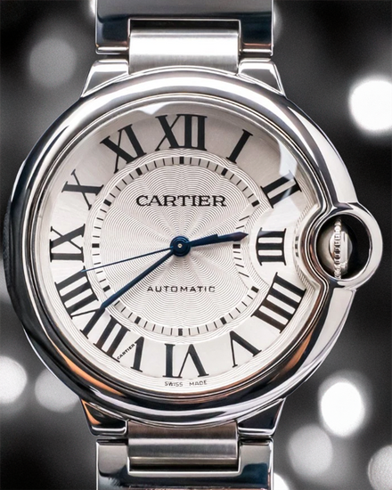 Cartier Ballon Bleu 36MM Silver Dial Steel Bracelet (W6920046)