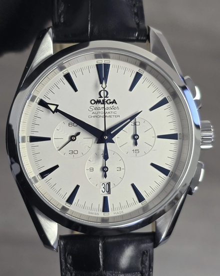 2022 Omega Seamaster Aqua Terra 42.2MM White Dial Leather Strap (2812.30.31)