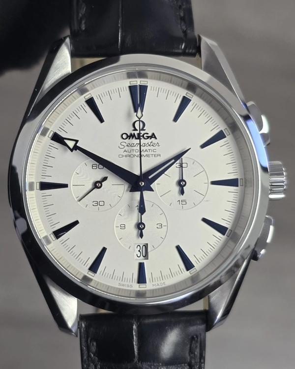 2022 Omega Seamaster Aqua Terra 42.2MM White Dial Leather Strap (2812.30.31)