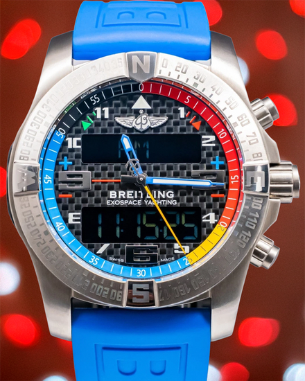 Breitling Exospace B55 Yachting 46MM Quartz Grey Dial Rubber Strap (EB5512)