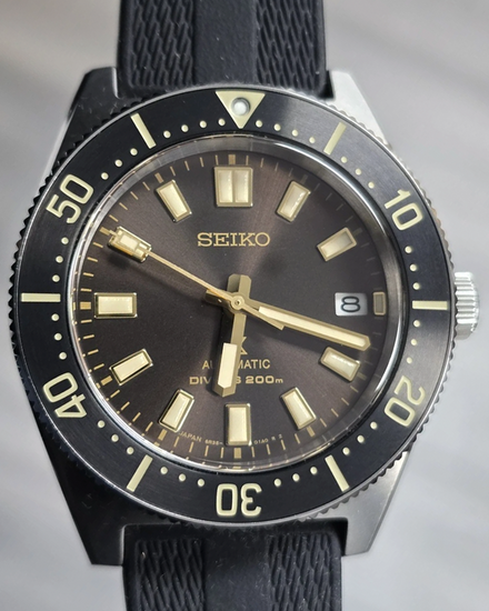 Seiko Prospex 40.5MM Brown Dial Rubber Strap (SBDC105)
