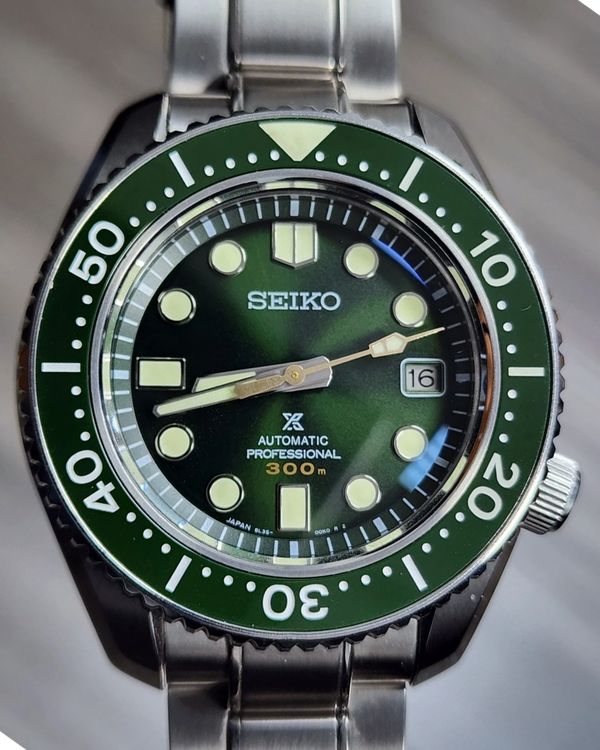 2018 Seiko Prospex 44MM Green Dial Steel Bracelet (SLA019)