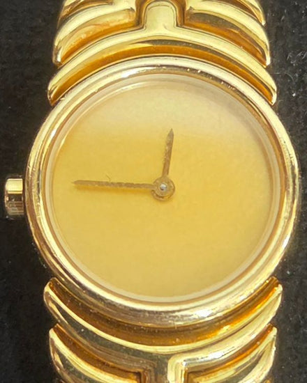 Bvlgari Bvlgari Parentesi 20MM Quartz Champagne Dial Yellow Gold Bracelet (BJ01)