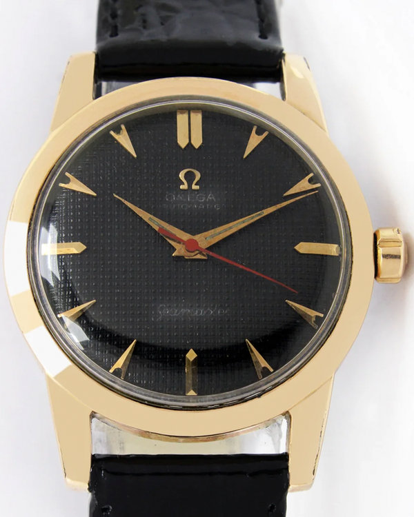Omega Seamaster Aqua Terra 150M 34MM Black "Honeycomb" Dial Aftermarket Leather Strap (2577-25)