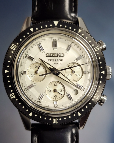 2021 Seiko Presage "55th Anniversary" L.E. 42.3MM White Dial Leather Strap (SRQ031)