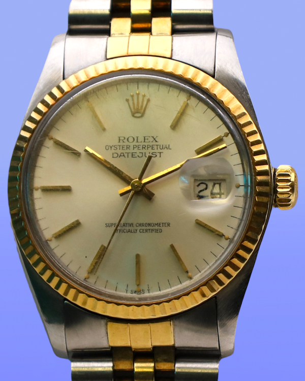 Rolex Datejust 36MM Ivory Dial Two-Tone Jubilee Bracelet (16013)
