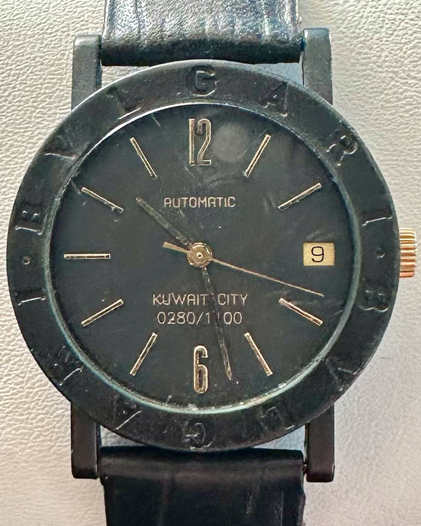 Bvlgari Bvlgari L.E. 33MM Black Dial Leather Strap (BB33VLD)