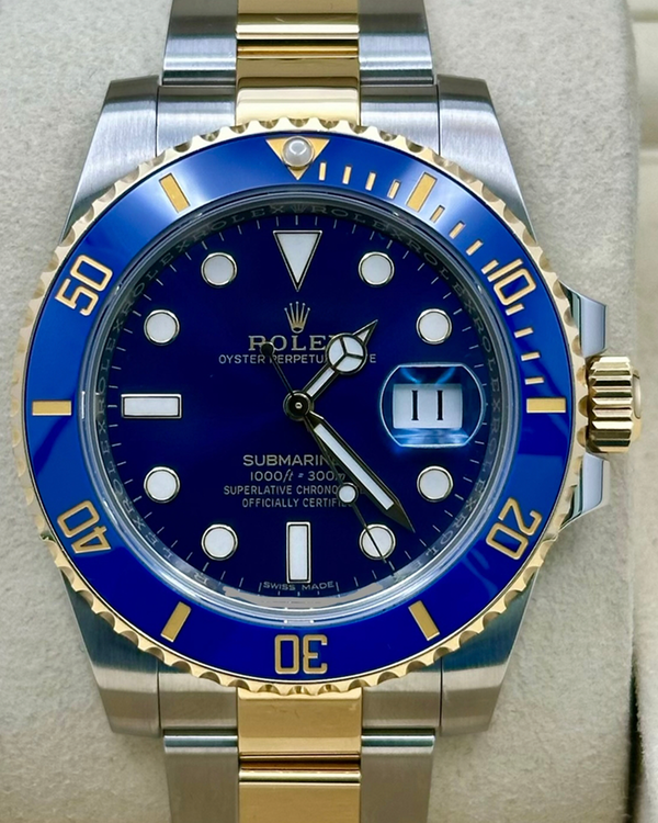 2019 Rolex Submariner Date "Bluesy" 40MM Blue Dial Two-Tone Oyster Bracelet (116613LB)