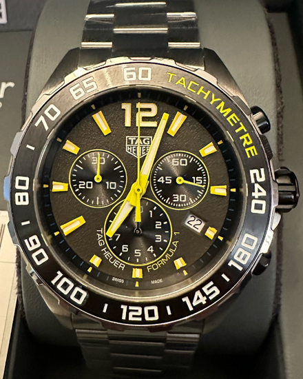 Tag Heuer Formula 1 Quartz Chronograph 43MM Quartz Grey Dial Steel Bracelet (CAZ101AG.BA0842)
