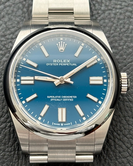 2025 Rolex Oyster Perpetual 41MM Blue Dial Oyster Bracelet (134300)