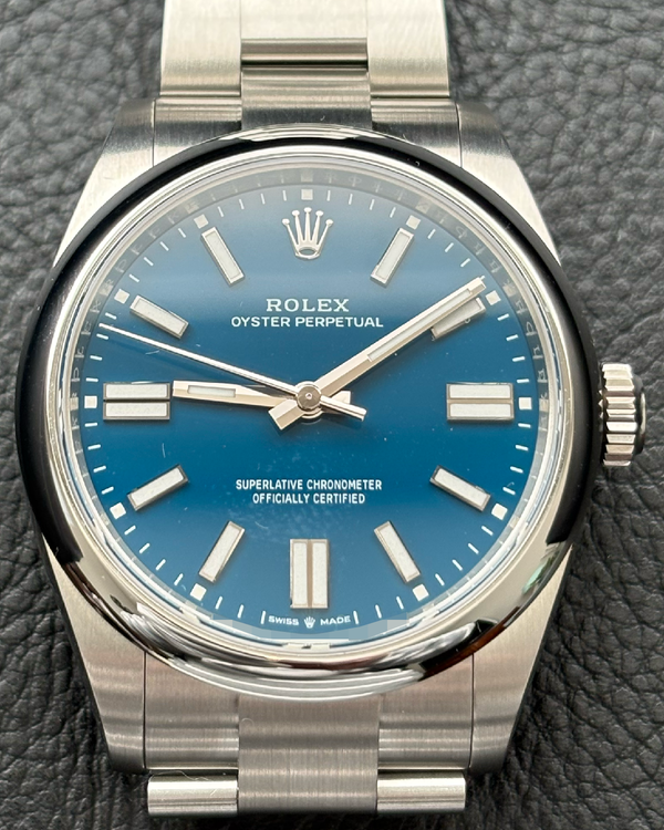 2025 Rolex Oyster Perpetual 41MM Blue Dial Oyster Bracelet (134300)