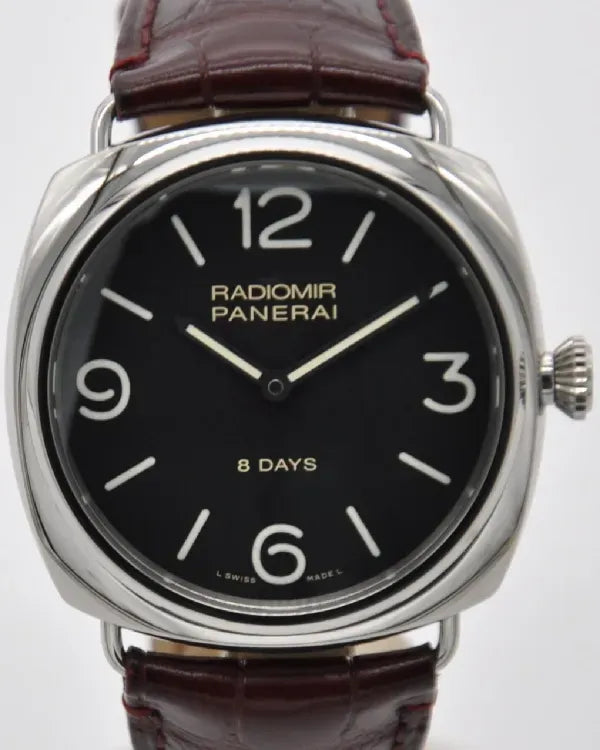 Panerai Radiomir 8 Days 45MM Black Dial Leather Strap (PAM00610)