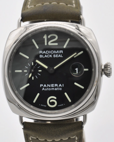 Panerai Radiomir Black Seal 45MM Black Dial Leather Strap (PAM00287)