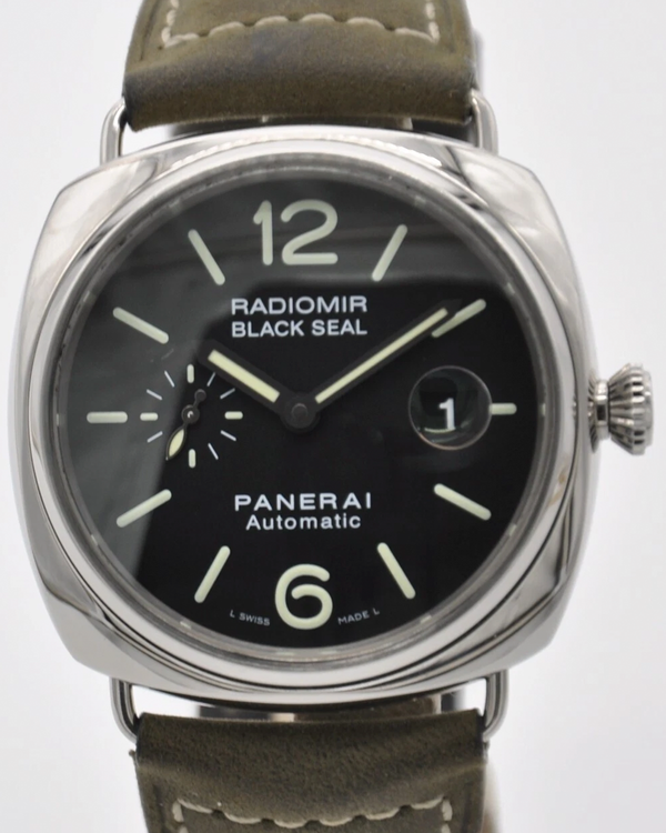 Panerai Radiomir Black Seal 45MM Black Dial Leather Strap (PAM00287)