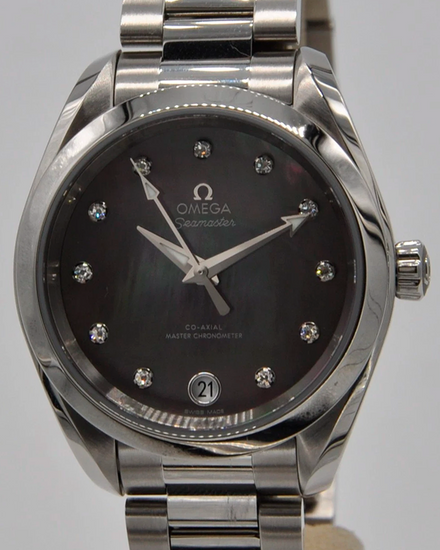 2022 Omega Seamaster Aqua Terra 34MM Tahiti Mother of Pearl Dial Steel Bracelet (220.10.34.20.57.001)
