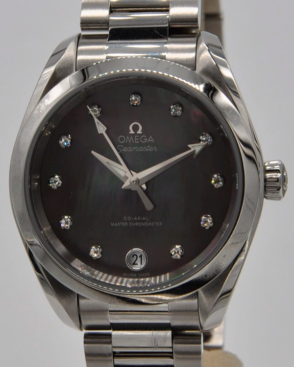 2022 Omega Seamaster Aqua Terra 34MM Tahiti Mother of Pearl Dial Steel Bracelet (220.10.34.20.57.001)