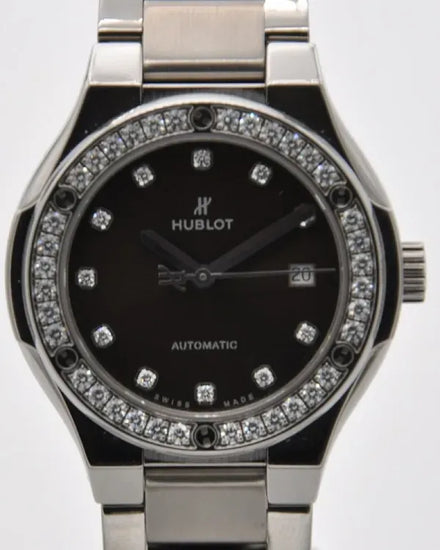 2019 Hublot Classic Fusion 33MM Brown Dial Titanium Bracelet (585.NX.897M.NX.1204)