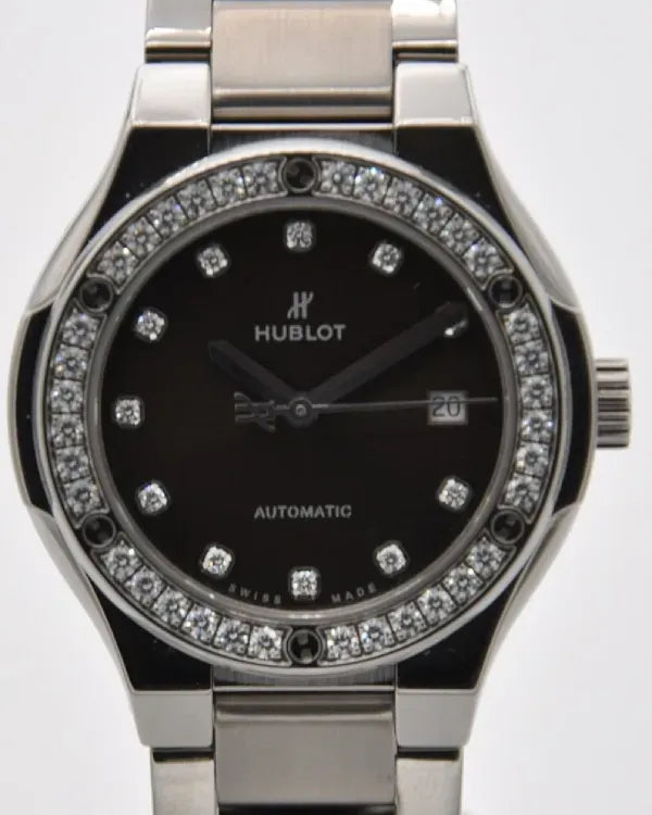 2019 Hublot Classic Fusion 33MM Brown Dial Titanium Bracelet (585.NX.897M.NX.1204)