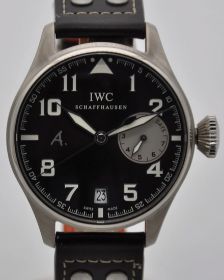 IWC Schaffhausen Pilot "Antoine De Saint Exupéry" L.E. 46MM Brown Dial Leather Strap (IW500420)