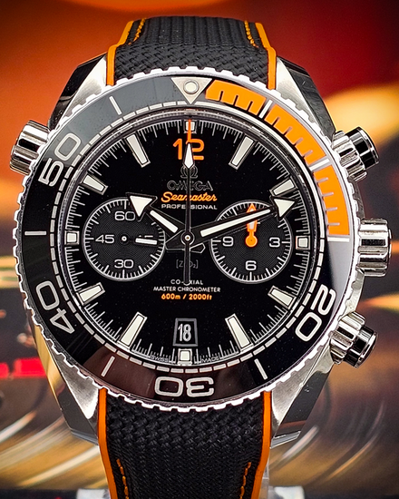 Omega Seamaster Planet Ocean 600M Chronograph 45.5MM Black Dial Rubber Strap (215.30.46.51.01.002)