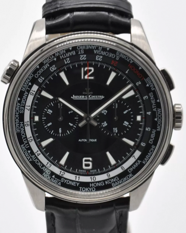2020 Jaeger-LeCoultre Polaris Chronograph WT Worldtime 44MM Leather Strap(Q905T470 844.T.C2.S)