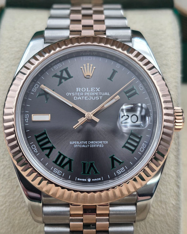 2022 Rolex Datejust "Wimbledon" 41MM Slate Dial Two-Tone Oyster Bracelet (126331)