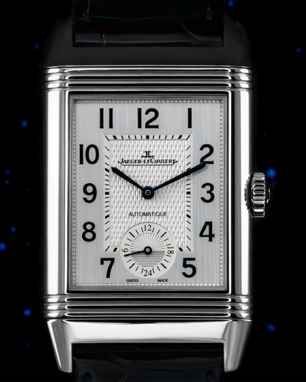 2016 Jaeger-LeCoultre Reverso 47MM Silver/Black Dial Leather Strap (Q3838420)