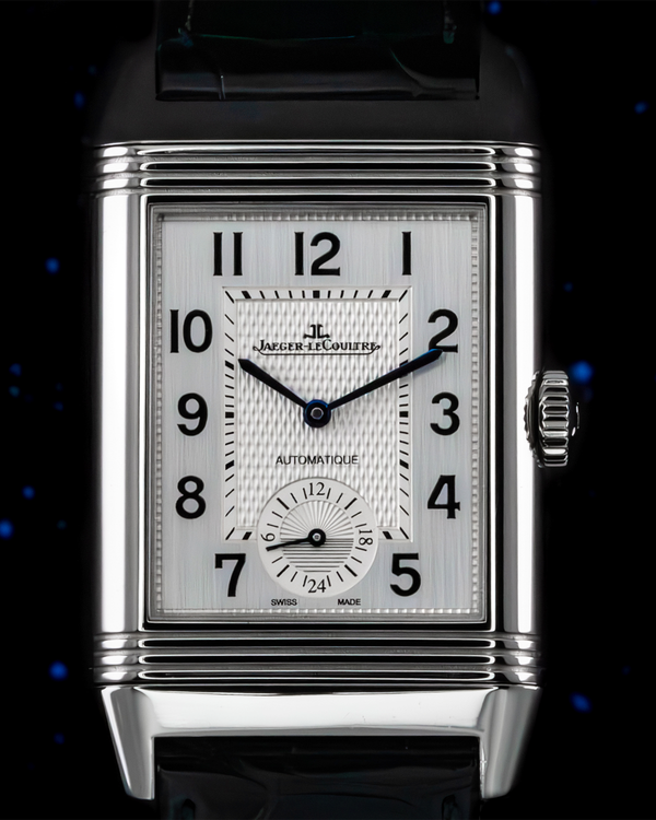 2016 Jaeger-LeCoultre Reverso 47MM Silver/Black Dial Leather Strap (Q3838420)