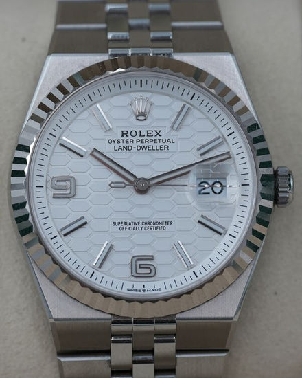 2025 Rolex Land-Dweller 40MM White Dial Flat Jubilee Bracelet (127334)