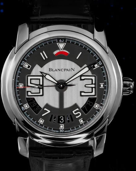 2014 Blancpain L-Evolution 43.5MM Grey Dial Leather Strap (8805-1134-53B)