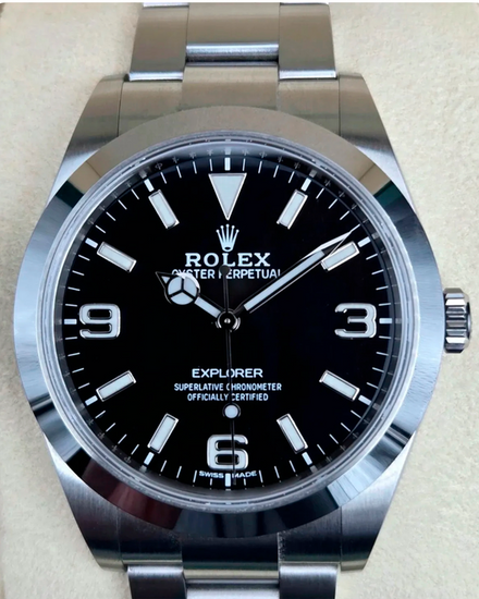 2019 Rolex Explorer 39MM Black Dial Oyster Bracelet (214270)