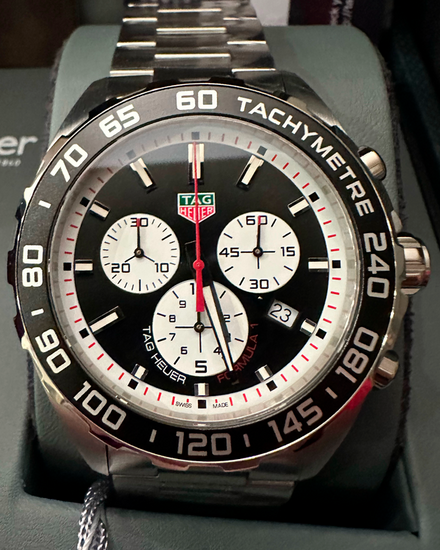 Tag Heuer Formula 1 Chronograph 43MM Quartz Black Dial Steel Bracelet (CAZ101E.BA0842)