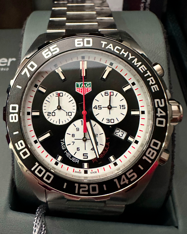 Tag Heuer Formula 1 Chronograph 43MM Quartz Black Dial Steel Bracelet (CAZ101E.BA0842)