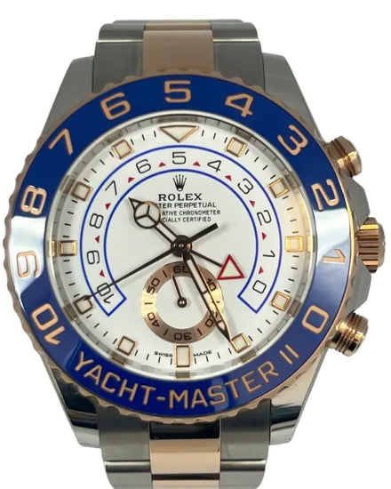 2023 Rolex Yacht-Master II 44MM White Dial Two-Tone Oyster Bracelet (116681)