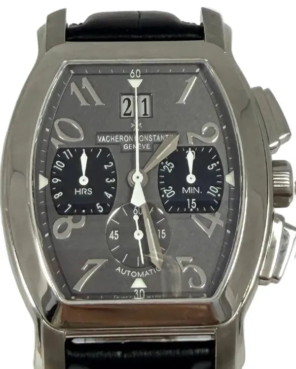 Vacheron Constantin Royal Eagle Chronograph 37MM Grey Dial Leather Strap (49145/000A-9057)