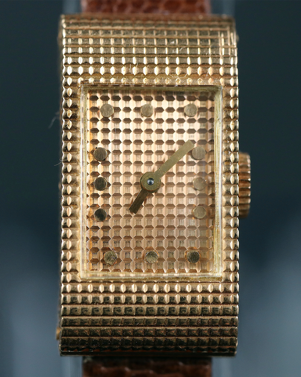 1954 Boucheron Reflet 26MM Rose Gold Dial Leather Strap (BT.908.247)
