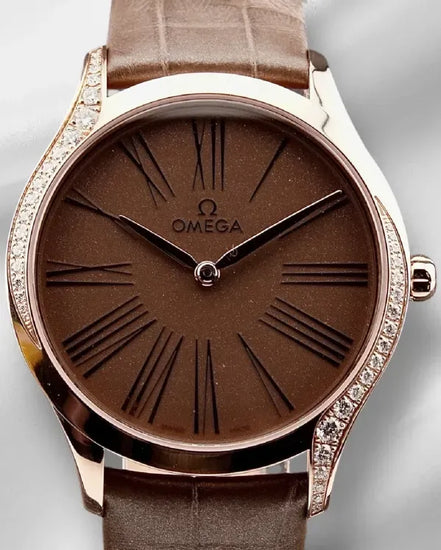 Omega De Ville 36MM Quartz Brown Dial Leather Strap (428.58.36.60.13.001)