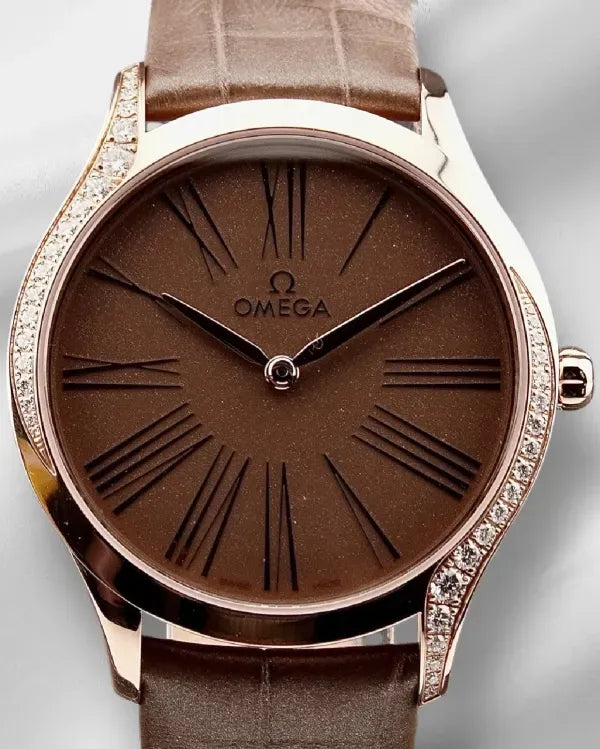 Omega De Ville 36MM Quartz Brown Dial Leather Strap (428.58.36.60.13.001)