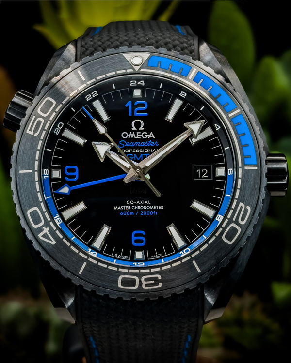 2020 Omega Seamaster Planet Ocean 600M "Deep Black" 45.5MM Black Dial Rubber Strap (215.92.46.22.01.002)
