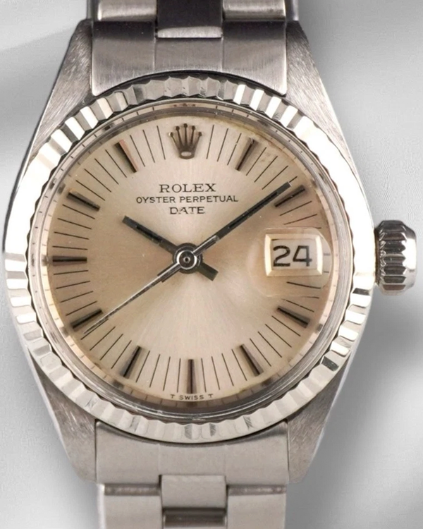 Rolex Lady-Datejust 26MM Silver Dial Oyster Bracelet (6917)