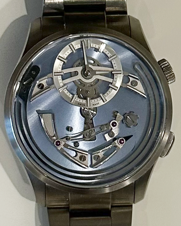 2024 Christopher Ward Bel Canto Cielo 41MM Blue Dial Titanium Bracelet (C01-41APT1-T00B1)
