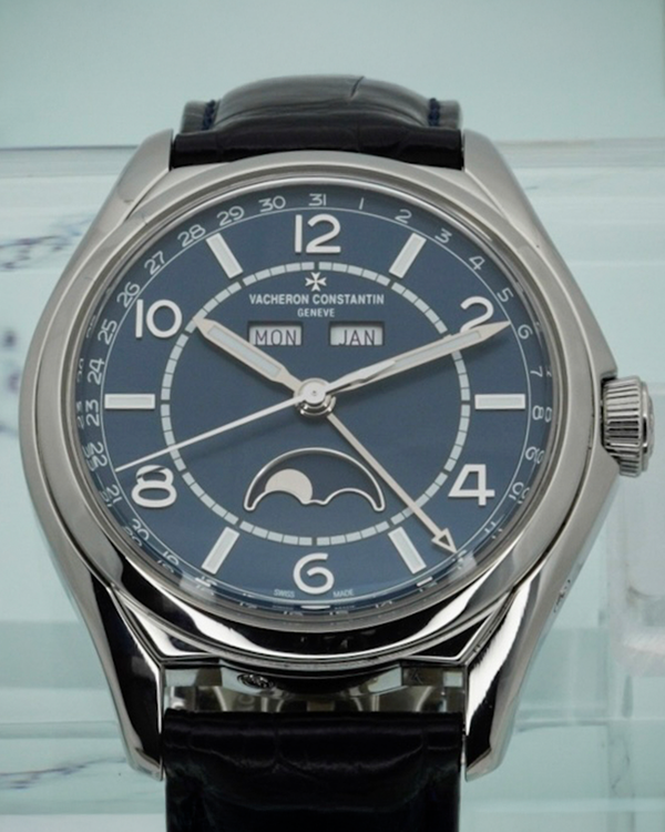 2020 Vacheron Constantin Fiftysix 40MM Blue Dial Leather Strap (4000E/000A-B548)