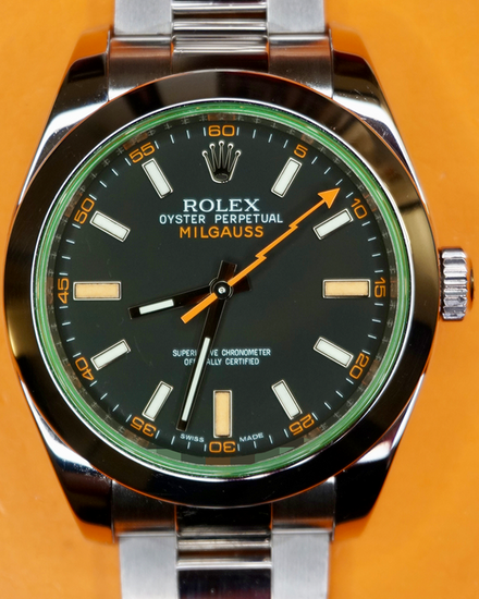 2017 Rolex Milgauss 40MM Black Dial Oyster Bracelet (116400GV)