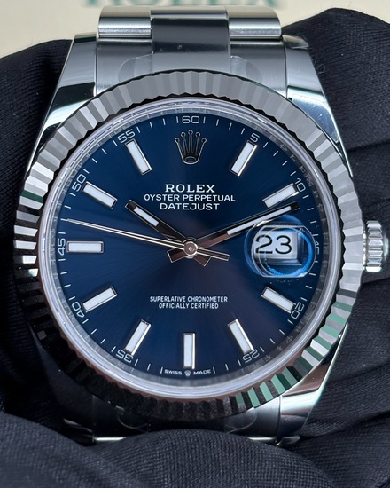 2026 Rolex Datejust 41MM Blue Dial Oyster Bracelet (126334)