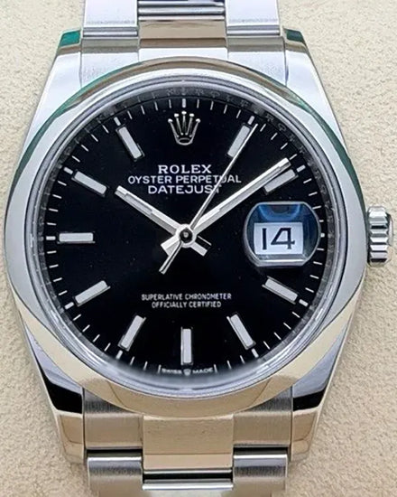 2020 Rolex Datejust 36MM Black Dial Oyster Bracelet (126200)
